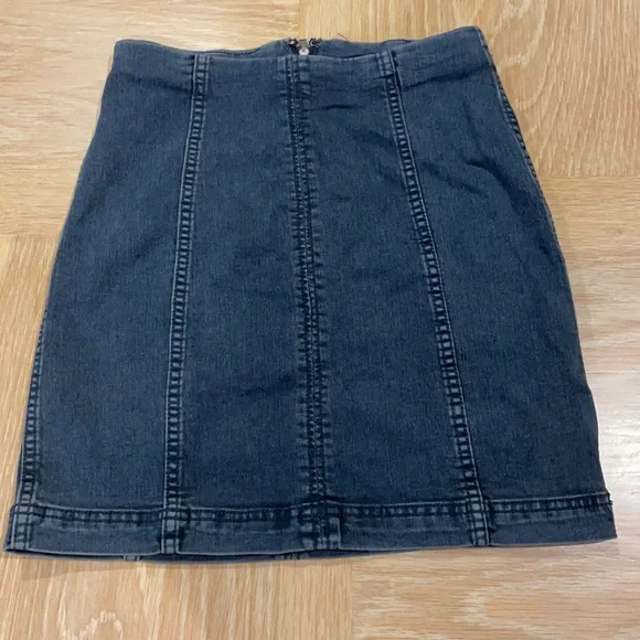 Free People Modern Femme Denim Skirt - Picture 3 of 5